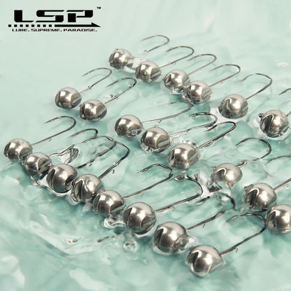 LSP Tungsten jig head Fishing Hook 1g 1.5g 2g 2.5g 3g 3.5g 5.3g 7g 10g 14g Barbed Fishhook Fishing Tackle Accessories Kit Pesca