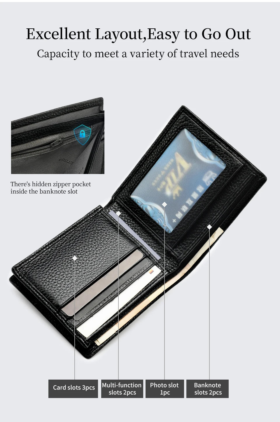 Tigernu 100% Genuine Leather Men Wallet Designer Men's Purse Card Wallet For Men Small Money Bag High Quality Luxury Male Wallet