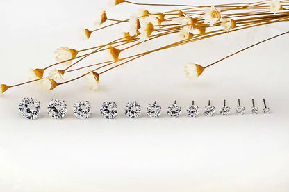 Pendientes LEKANI de plata de ley 925 auténtica con cristales para mujer, joyería fina para boda, regalo