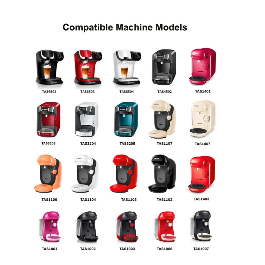 Cápsulas de café reutilizables de 60 ml/180 ml para cafetera Tassimo, cápsulas rellenables con filtro.