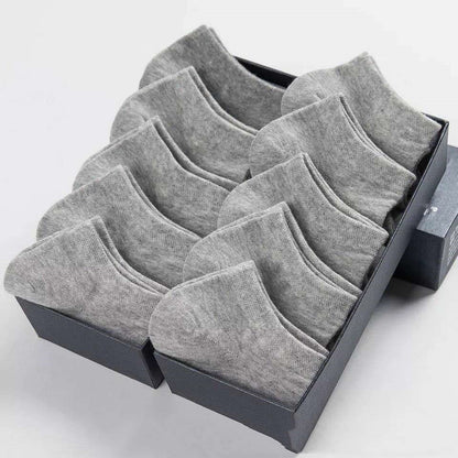 Venta al por mayor, 10 pares de calcetines unisex para hombre y mujer, transpirables, deportivos, de color liso, náuticos, cómodos, de algodón, hasta el tobillo, blancos.