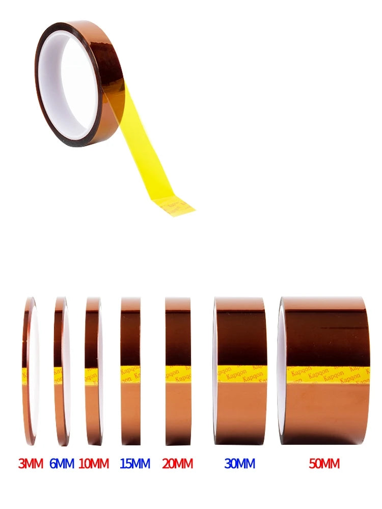 Cinta adhesiva aislante térmica de poliimida Kapton BGA resistente a altas temperaturas para impresora 3D
