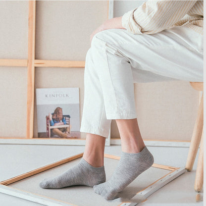 Venta al por mayor, 10 pares de calcetines unisex para hombre y mujer, transpirables, deportivos, de color liso, náuticos, cómodos, de algodón, hasta el tobillo, blancos.