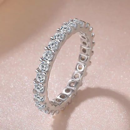 Anillos CC para mujer, color plata, circonita cúbica, piedra blanca, para novia, boda, compromiso, joyería de moda, bisutería femenina CC1565