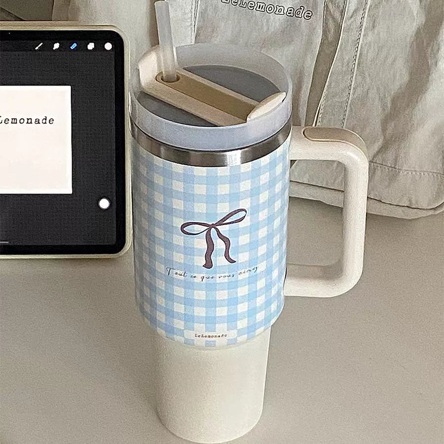 304 Stainless Steel Straw Handle Insulation Large Ice Cup