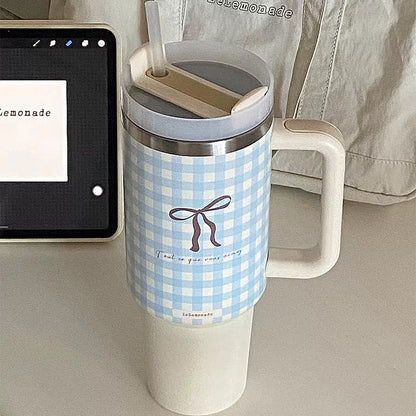 304 Stainless Steel Straw Handle Insulation Large Ice Cup