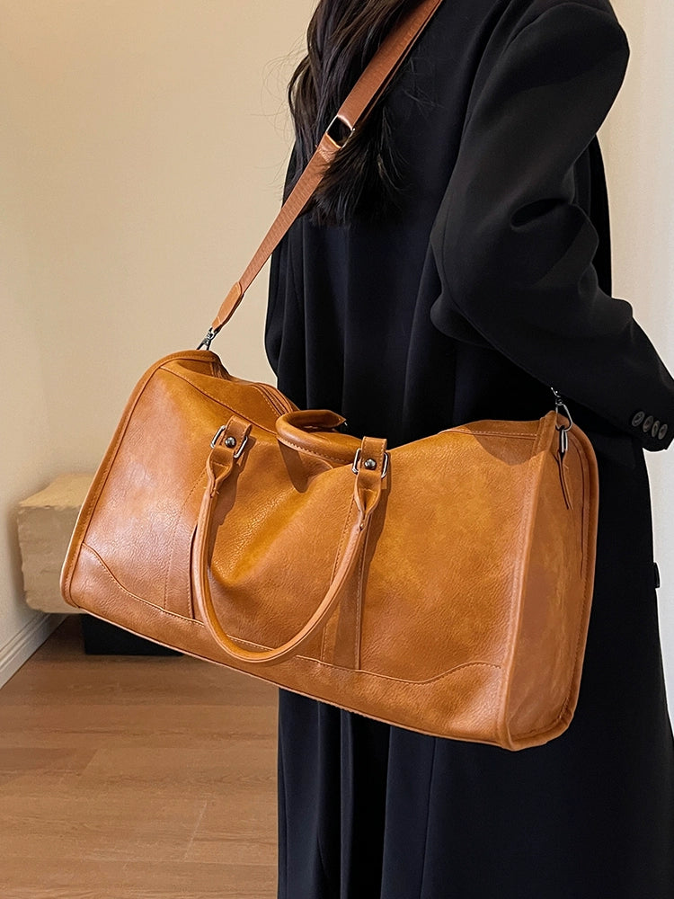 Bolso bandolera retro para viaje de negocios, con textura femenina, para llevar en la mano