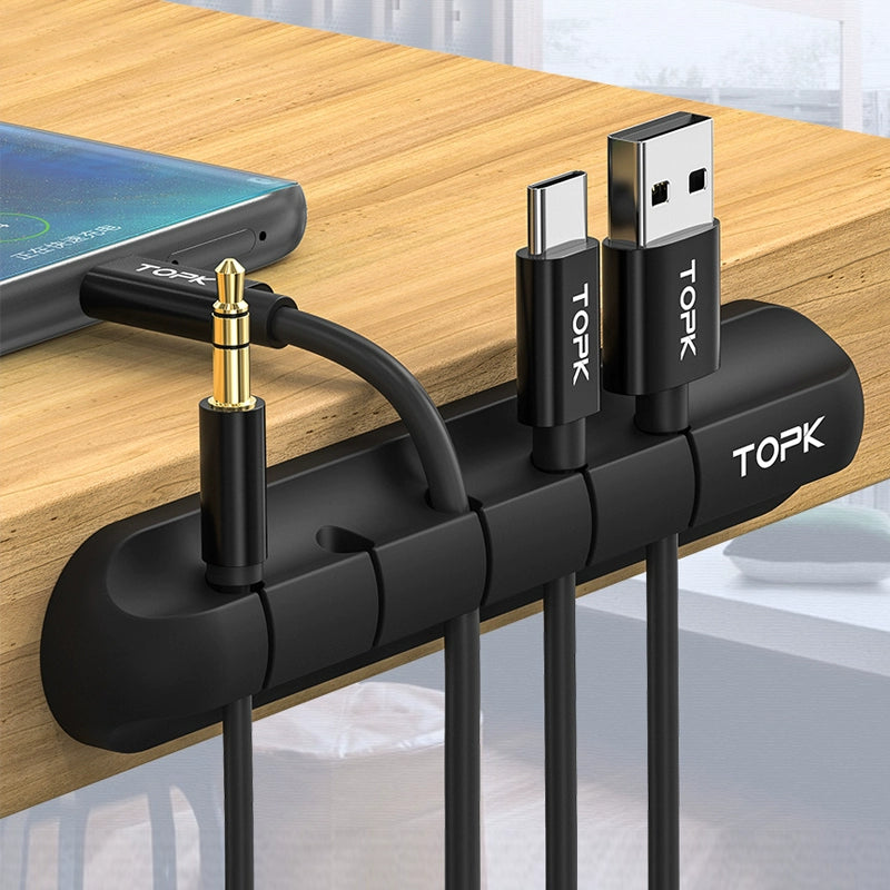 Soporte para cargador de cable de datos Organizador de cables de escritorio Hebilla de almacenamiento Adhesivo de pared Soporte para cables de mesita de noche Hebilla para cable de teléfono móvil