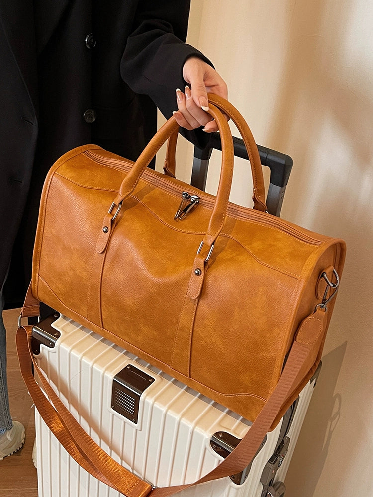Bolso bandolera retro para viaje de negocios, con textura femenina, para llevar en la mano