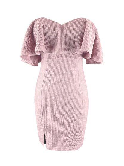Muses French Style Square-Neck Cinched Adult Lady like Woman Dress