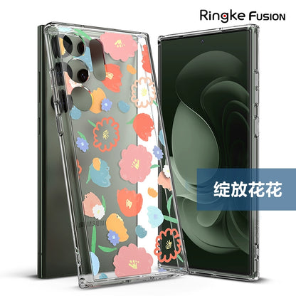 South Korea Ringke for Samsung S24ultra Phone Case Original S23 + All-Inclusive Military Anti-Fall Transparent Protective Case S22plus Frosted Silicone Case Limited Fancy Lanyard Phone Case