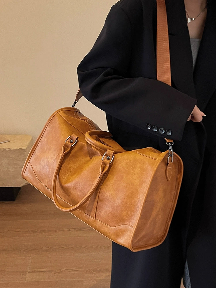 Bolso bandolera retro para viaje de negocios, con textura femenina, para llevar en la mano