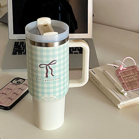 304 Stainless Steel Straw Handle Insulation Large Ice Cup