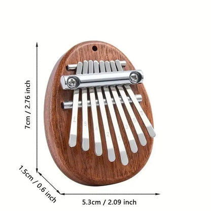 Mini Kalimba de madera de 8 teclas, de alta calidad, exquisito piano de pulgar, marimba musical, buen accesorio colgante, regalo