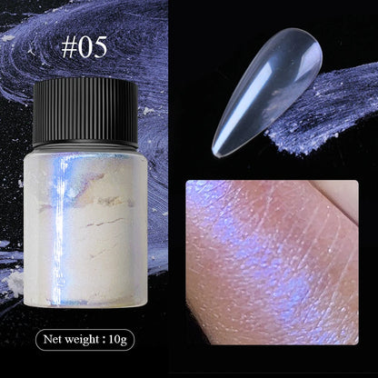 1 Box Cherry Pink Chrome Pearl Nail Powder Gradient Mirror Effect Nail Art Glitter Auroras Rubbing Dust Nail Art Manicure Decor