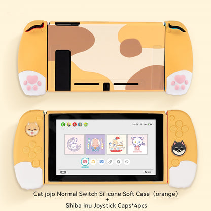 GeekShare Nintendo Switch Shell Silicone Soft Shell 3D Cute Cat Claw Split JoyCon Protective Case For Nintend Switch Accessories