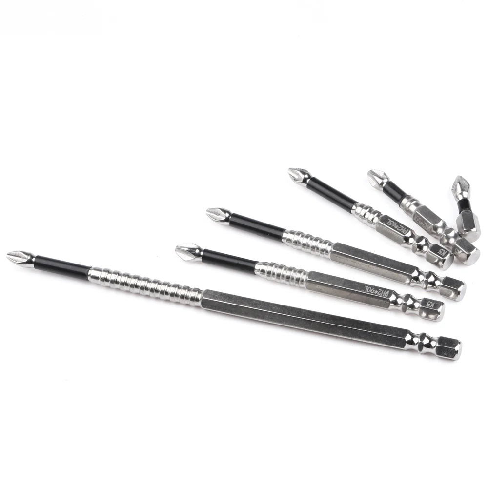 K5 Non-slip High Hardness Bit S2 Strong Magnetic 5A Black Non-slip Cross Head Electric Drill Electric Screwdriver Bit