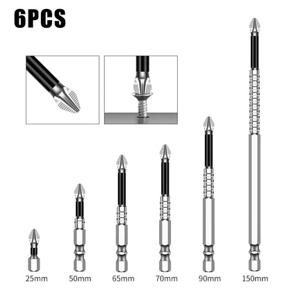K5 Non-slip High Hardness Bit S2 Strong Magnetic 5A Black Non-slip Cross Head Electric Drill Electric Screwdriver Bit