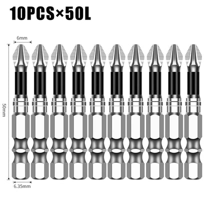 K5 Non-slip High Hardness Bit S2 Strong Magnetic 5A Black Non-slip Cross Head Electric Drill Electric Screwdriver Bit