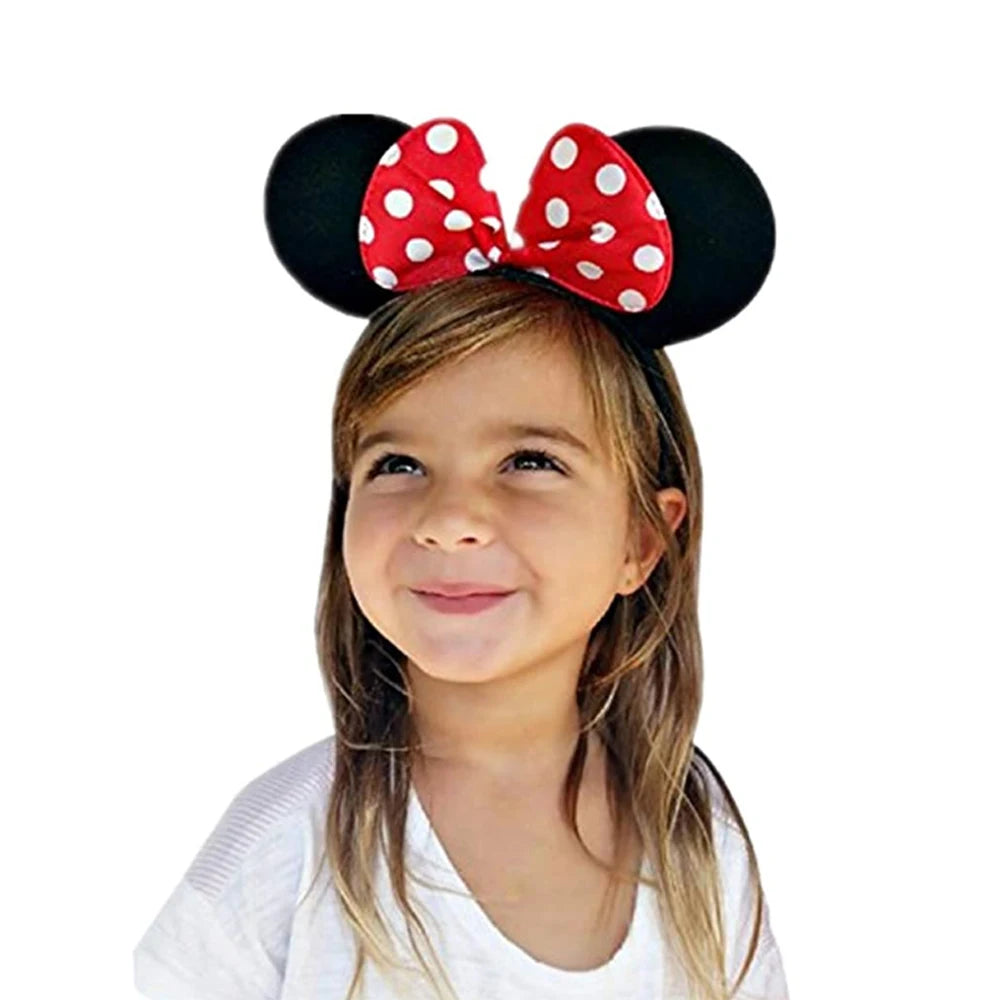 12 diademas con orejas de ratón para mujer y niña, venta al por mayor, para el pelo, para fiesta, cosplay, lazos, accesorios para el cabello de moda.