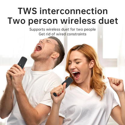 TANALAZ K8 Karaoke Machine Portable Bluetooth 5.1 PA Speaker System with 1-2 Wireless Microphones Home Family Singing Child  Gif