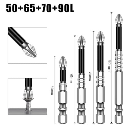 K5 Non-slip High Hardness Bit S2 Strong Magnetic 5A Black Non-slip Cross Head Electric Drill Electric Screwdriver Bit