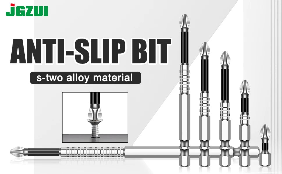 K5 Non-slip High Hardness Bit S2 Strong Magnetic 5A Black Non-slip Cross Head Electric Drill Electric Screwdriver Bit