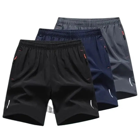 Pantalones cortos deportivos de verano para hombre, cómodos, con cintura elástica, transpirables, tallas grandes 6XL, 7XL y 8XL.