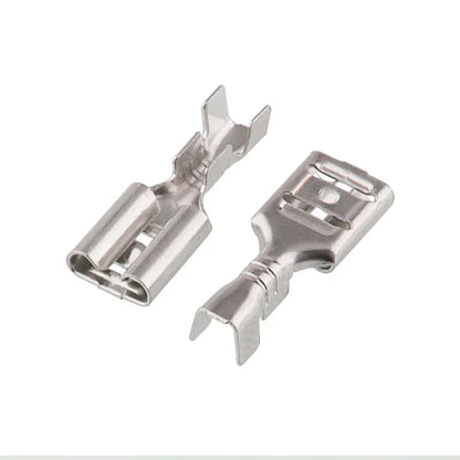 60Pcs Terminal Electrical Connectors 2.8/4.8/6.3mm Butt Splice Lug Terminals for Wire 12awg Crimp Cable Eletrico Car Accessories