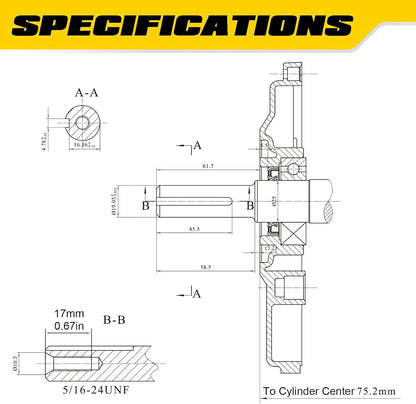 Aceup Energy 7HP 212cc Gas Engine Horizontal Shaft, 4 Stroke OHV Gas Motor, Shaft 3/4" (19mm) Diameter Recoil Start