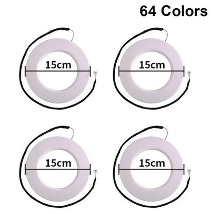 Dual Zone 18/22 in 1 Ambient Light Parts 64 Colors RGB Main Controller Sub Controller Speaker Lights 35/75/110cm Light Strips