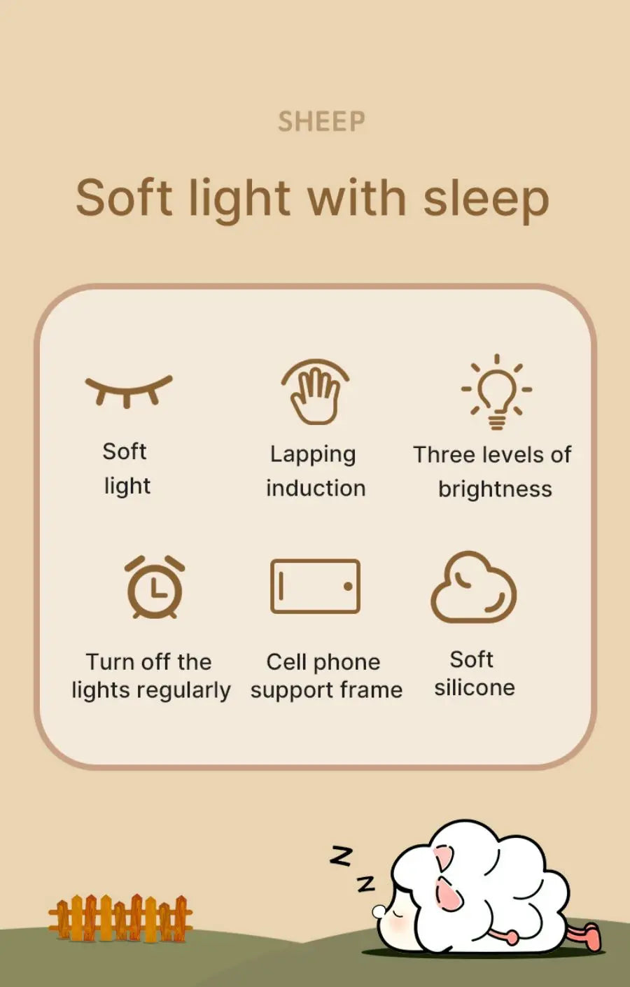 Cute Animal-shape Silicone Night Light Rechargeable Bedside Patting Nightlights For Child Holiday Gift Bedroom Decor Lighting