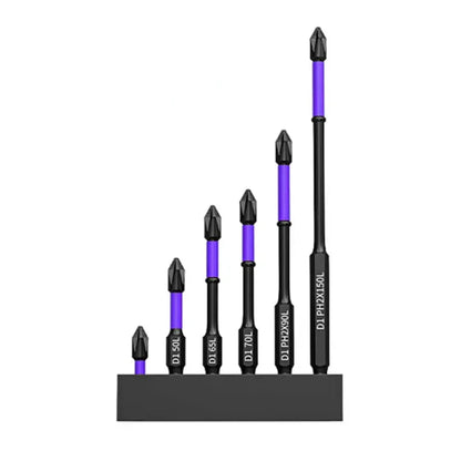 Non-Slip Impact Batch Head Strong Magnetic Cross High Torque Hardness Screw Waterproof Ph2 Screwdriver Bits Set