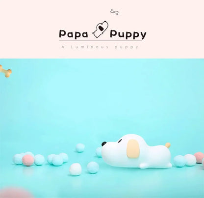 Cute Animal-shape Silicone Night Light Rechargeable Bedside Patting Nightlights For Child Holiday Gift Bedroom Decor Lighting