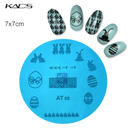 Nail Stamping Plates Sun Moon Stars Pattern Design Nail Art Image Template Stainless Steel Printing Plate for DIY Nails
