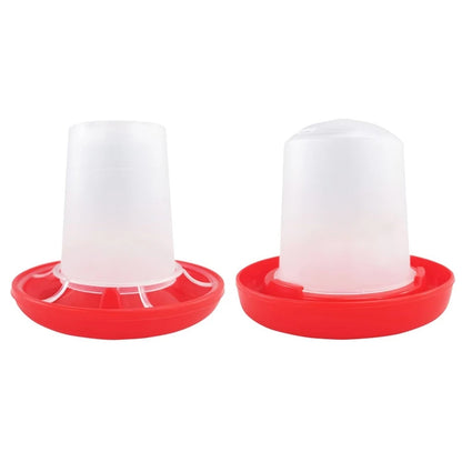 Chick Feeder Waterer Durable Plastic Feeding for Up to 6 Chicks At Once