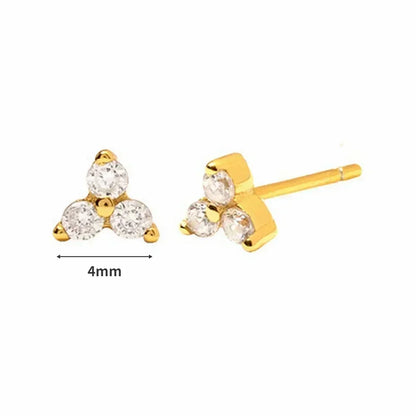 Pendientes de aro de plata de ley 925 con forma de aguja y cristales de circonita, con gotas de agua, dorados, joyería de lujo premium para fiestas.