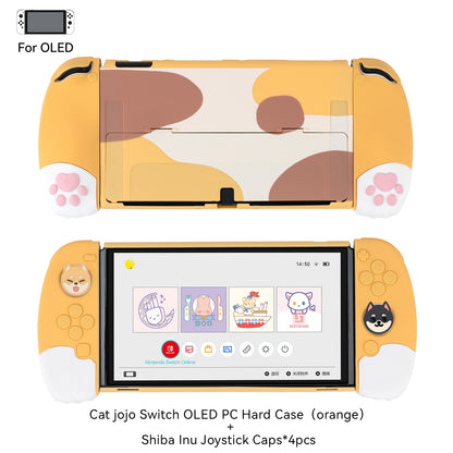 GeekShare Nintendo Switch Shell Silicone Soft Shell 3D Cute Cat Claw Split JoyCon Protective Case For Nintend Switch Accessories