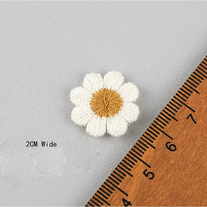 10Pcs White Daisy Flower Patches for Clothes Daisy Flower Patch Repair