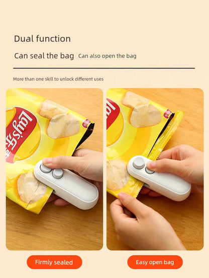 Máquina selladora portátil de bolsas de plástico, pequeña y práctica.
