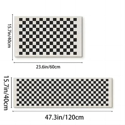 VIKAMA - Alfombra de diatomita de estilo simple para entrada, cocina, baño, decoración del hogar, impermeable, antideslizante