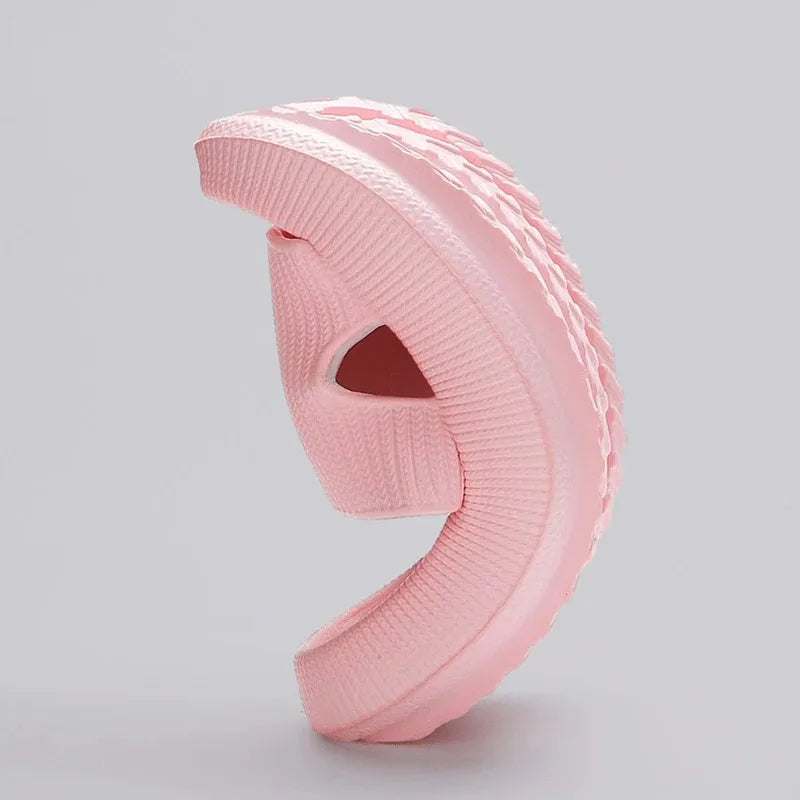 Chanclas de verano antideslizantes de 4 cm para mujer, suaves y cómodas, con plataforma gruesa de EVA, para el baño y el hogar