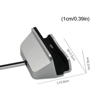 Estación de carga rápida tipo C, cargador de escritorio USB C 3.1 con cable para el teléfono inteligente Huawei P9 Plus.