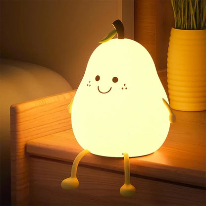 Soft Silicone Night Light - USB Rechargeable Touch Control 3-Level Dimmable Bedside Lamp for Nursery, Kids, Babies & Gift Decor