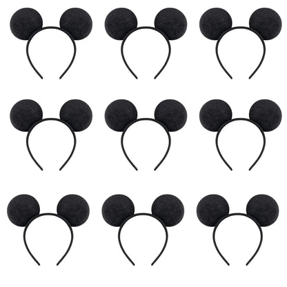 12 diademas con orejas de ratón para mujer y niña, venta al por mayor, para el pelo, para fiesta, cosplay, lazos, accesorios para el cabello de moda.