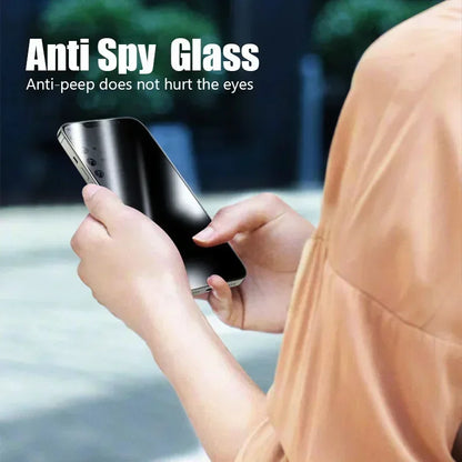 1-2 protectores de pantalla de privacidad para iPhone 15, 14, 13, 12, 11, 16 Pro Max, Mini, 7, 8 Plus, vidrio antiespía para iPhone SE 2020, 2022, X, XS, XR