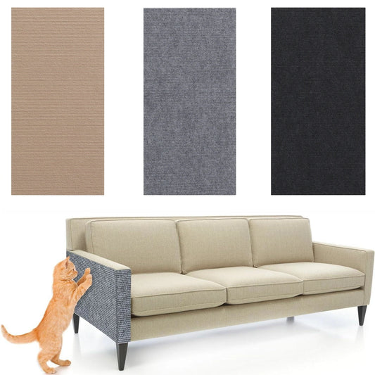 Alfombrilla autoadhesiva recortable antiarañazos para gatos, rascador para gatos y mascotas, protector de pared para sofá de interior y esquina