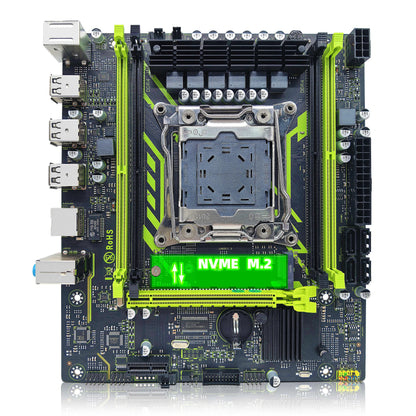 Kit de placa base ZSUS X99-8D4 con procesador LGA2011-3 Xeon E5 2650 V4, DDR4, 16 GB (1 x 16 GB), memoria RAM de 2133 MHz, NVME, M.2, SATA