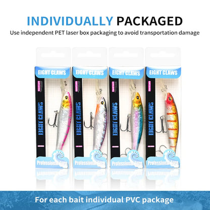 MSEASFREE-Floating Minnow Artificial Hard Bait Fishing Lure, Wobblers for Bass Perch Pike Trout, Fishing Tackle, 90mm, 12g