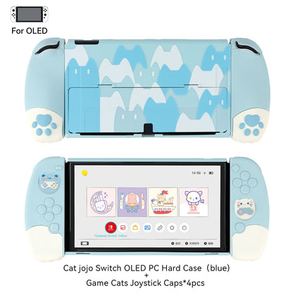 GeekShare Nintendo Switch Shell Silicone Soft Shell 3D Cute Cat Claw Split JoyCon Protective Case For Nintend Switch Accessories
